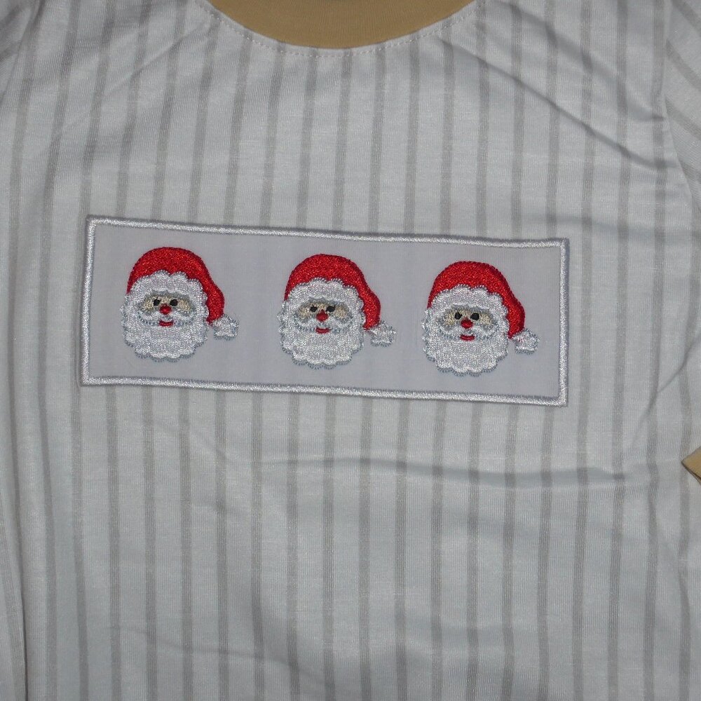 Boutique Christmas Santa Baby Boys Girls Bodysuit Romper Jumpsuit - Picture 2 of 2
